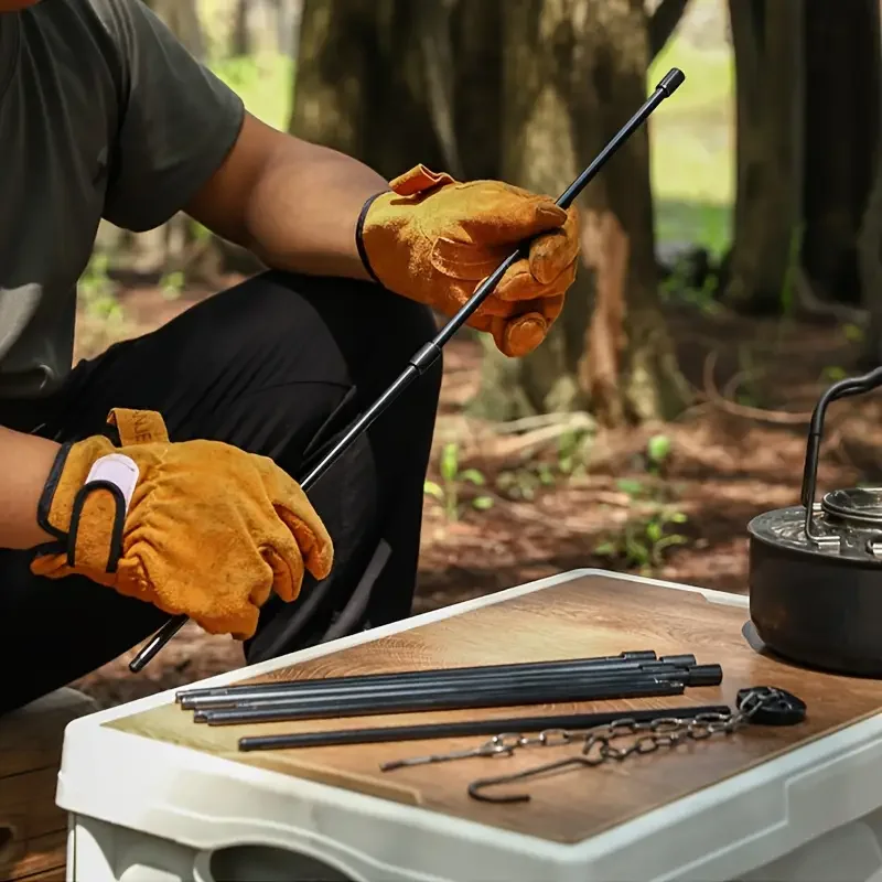 Camping Hanging Cooking Pot - Уличная большая тренога для костра, портативная