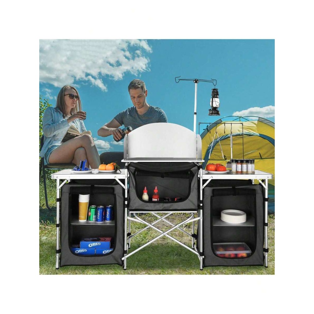 Camping Cooking Must Haves - Складной кухонный стол для кемпинга с