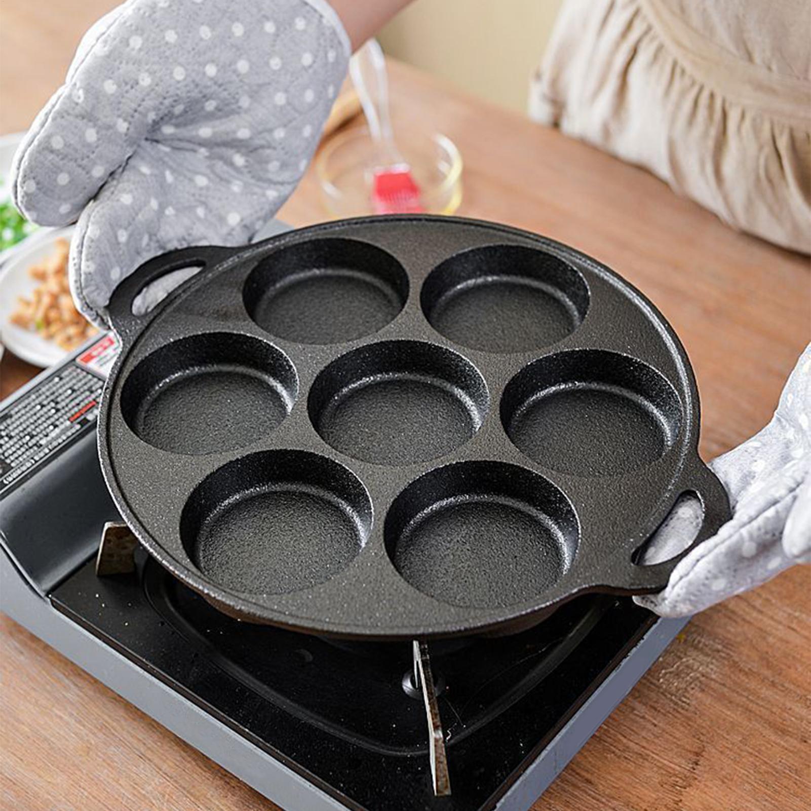 Camping Cooking Cast Iron - Плоская чугунная сковорода с антипригарным покрытием,
