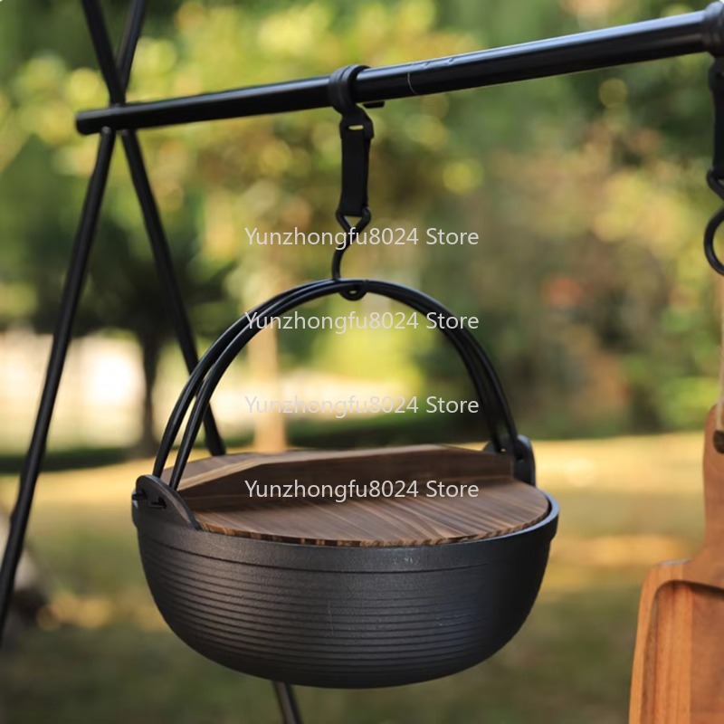 Camping Cooking Cast Iron - Горшок для кемпинга на открытом воздухе,