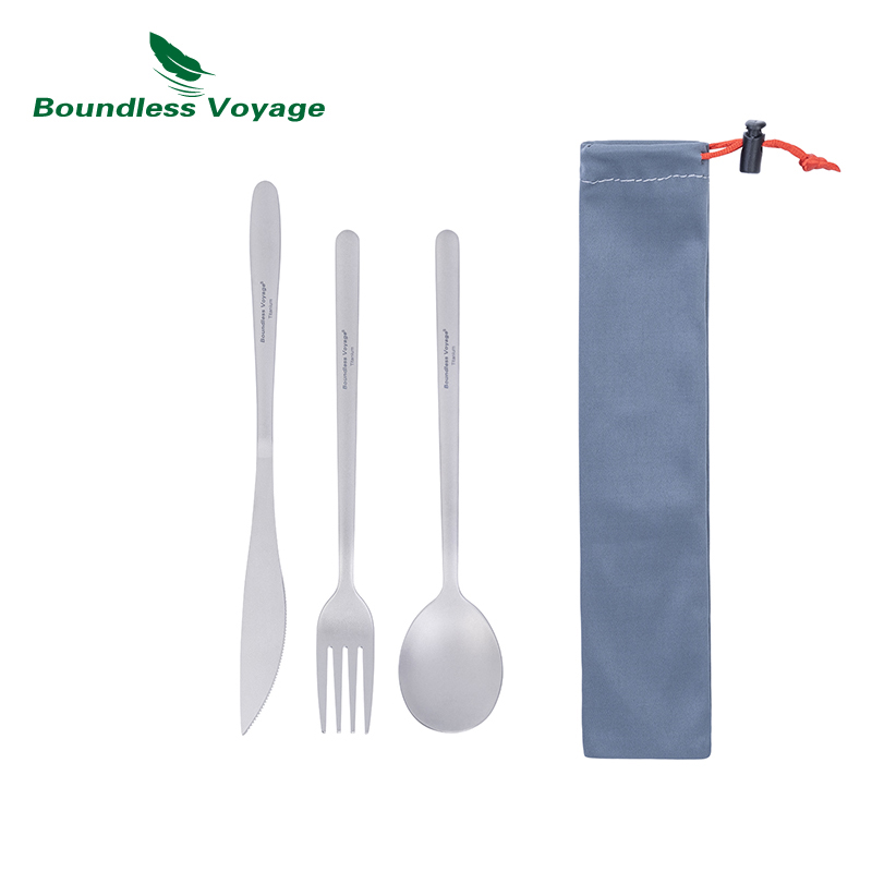 Camping Cooking And Cutlery Set - Набор обеденных приборов из титана Boundless