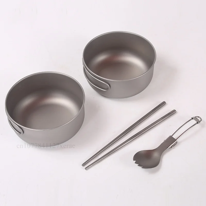 Camping Hanging Cooking Pot - Набор походной посуды из чистого титана
