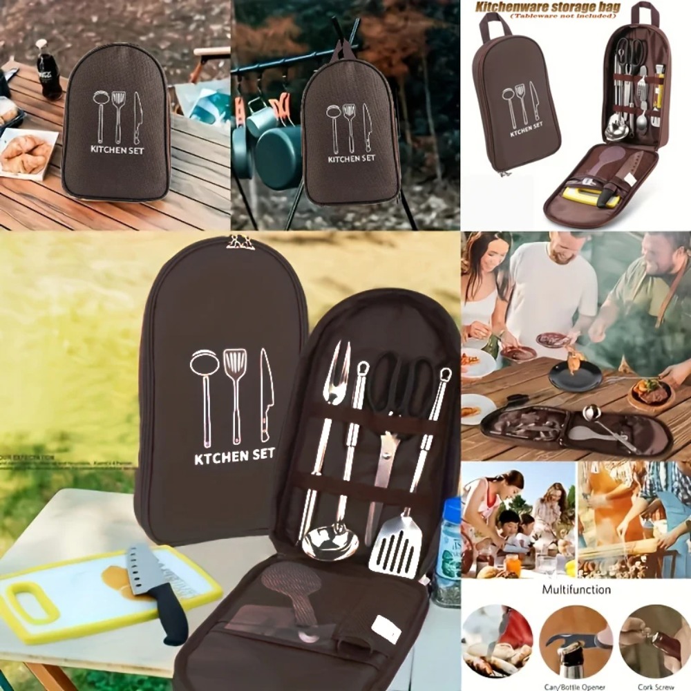Портативная сумка для кемпинга – обзор и цена Camping Cooking Utensils Storage