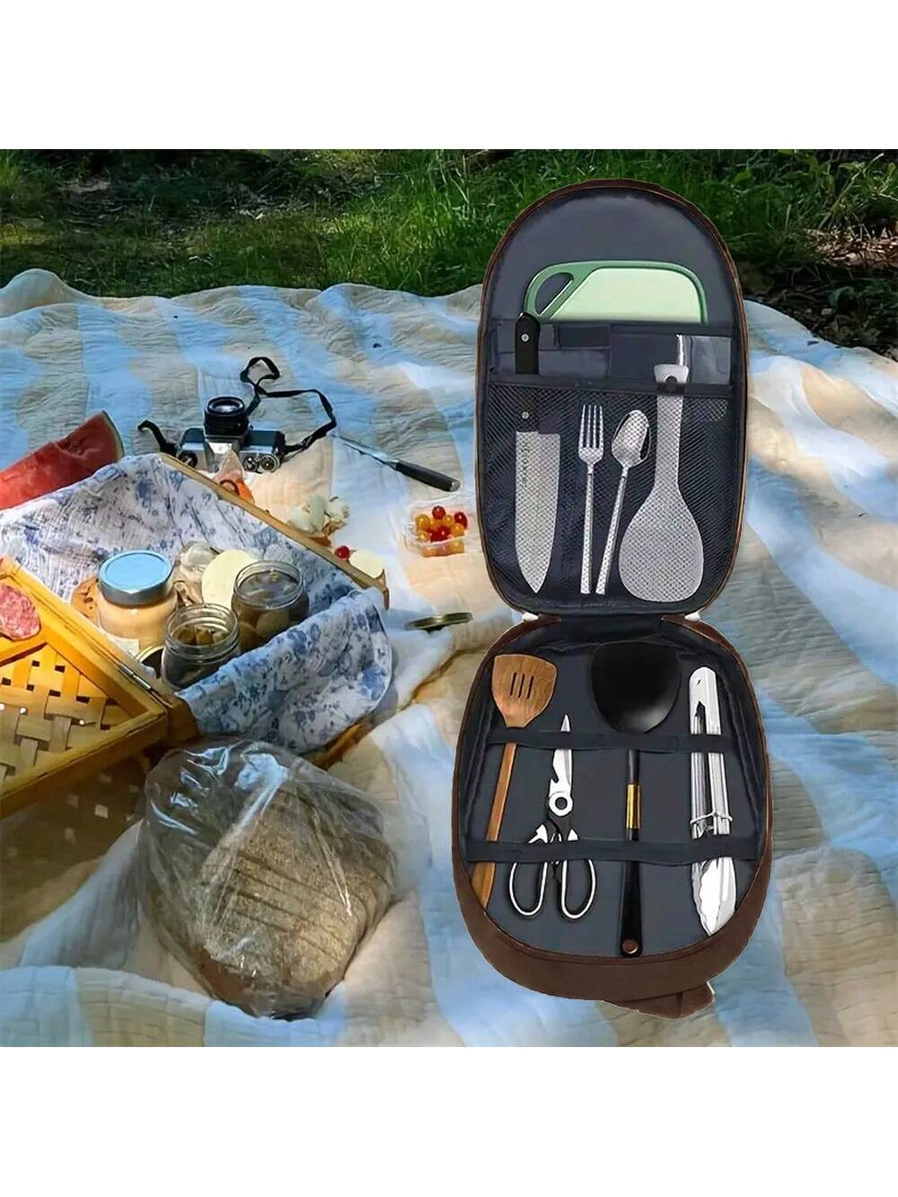 Сумка для хранения посуды для  – обзор и цена Camping Cooking Utensils Storage