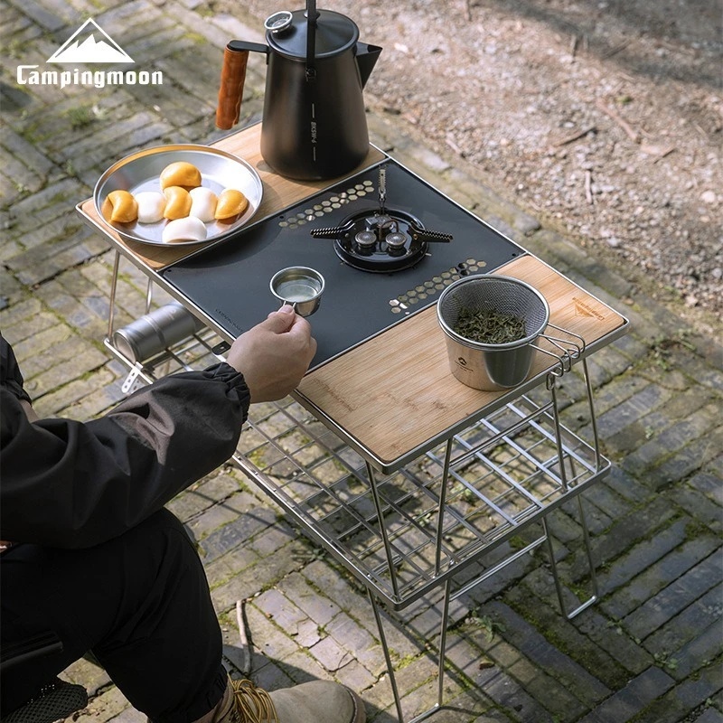 Портативная кемпинговая плита  – обзор и цена Camping Cooking Table With Windshield