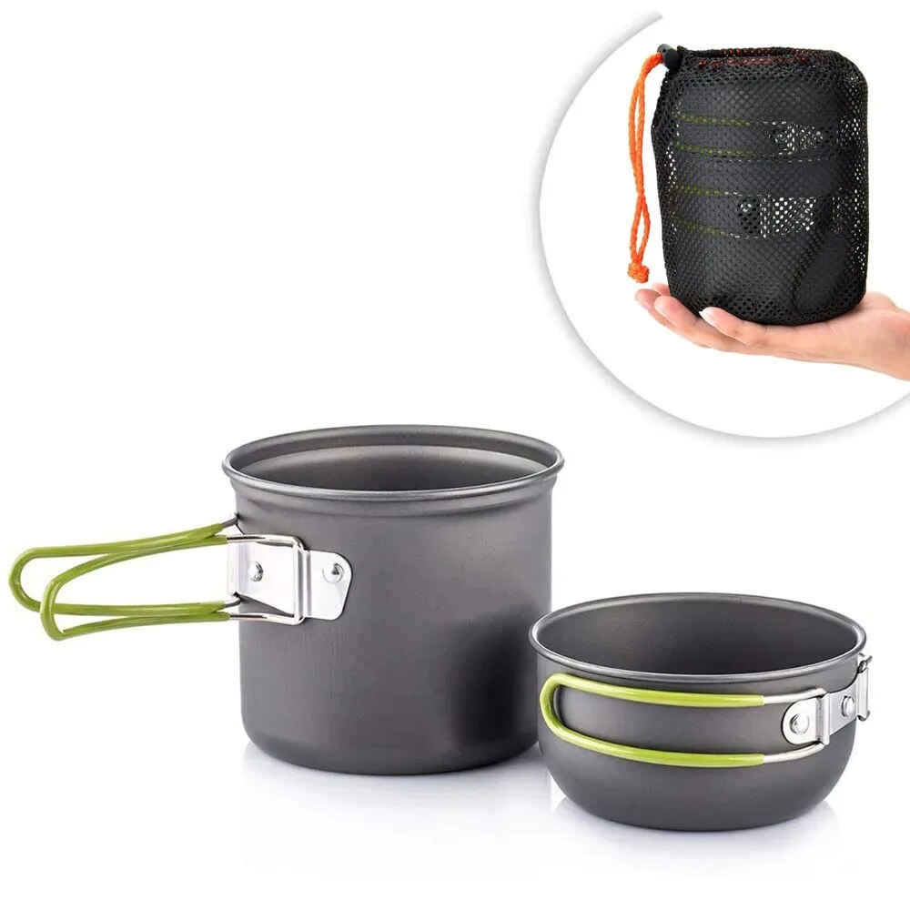 Набор посуды для кемпинга, све – обзор и цена Camping Cooking Gear Set