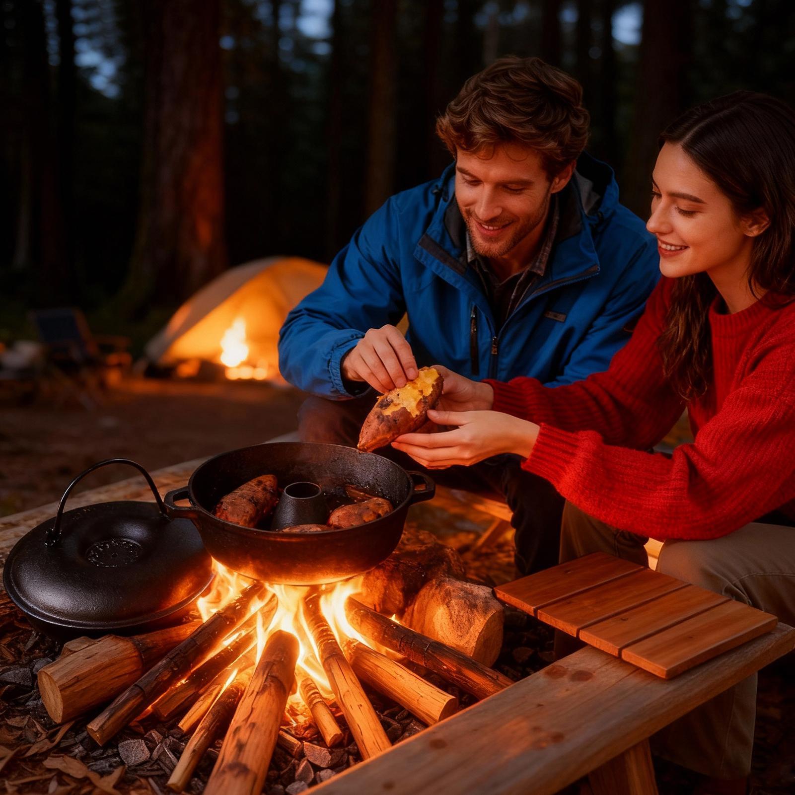 Чугунный котел для приготовлен – обзор и цена Camping Cooking Cast Iron