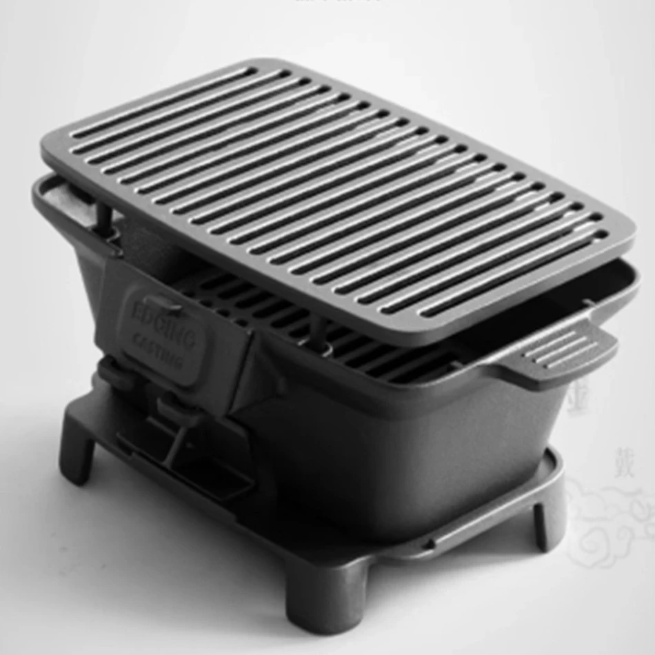 Угольная печь для барбекю без  – обзор и цена Camping Cooking Cast Iron