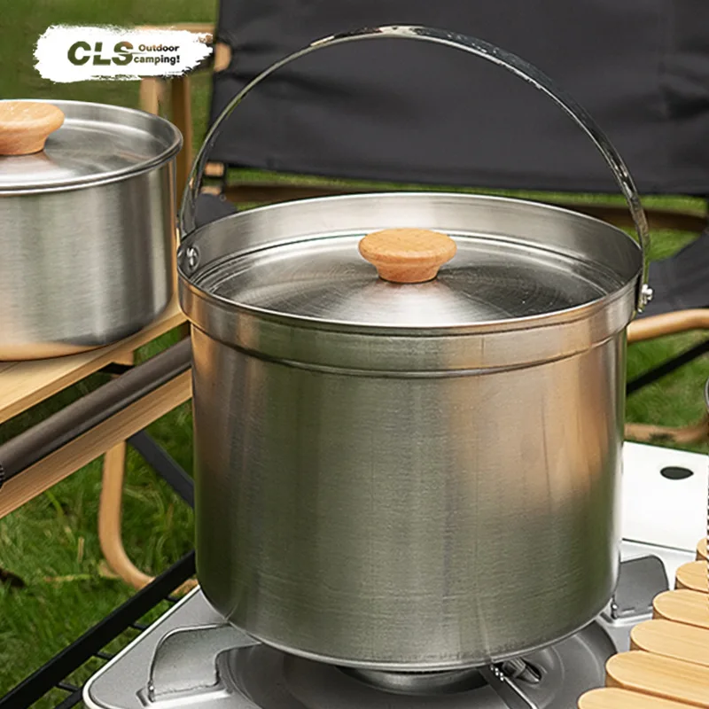 Набор посуды для кемпинга NOBA – обзор и цена Camping Cooking Pot Stainless Steel