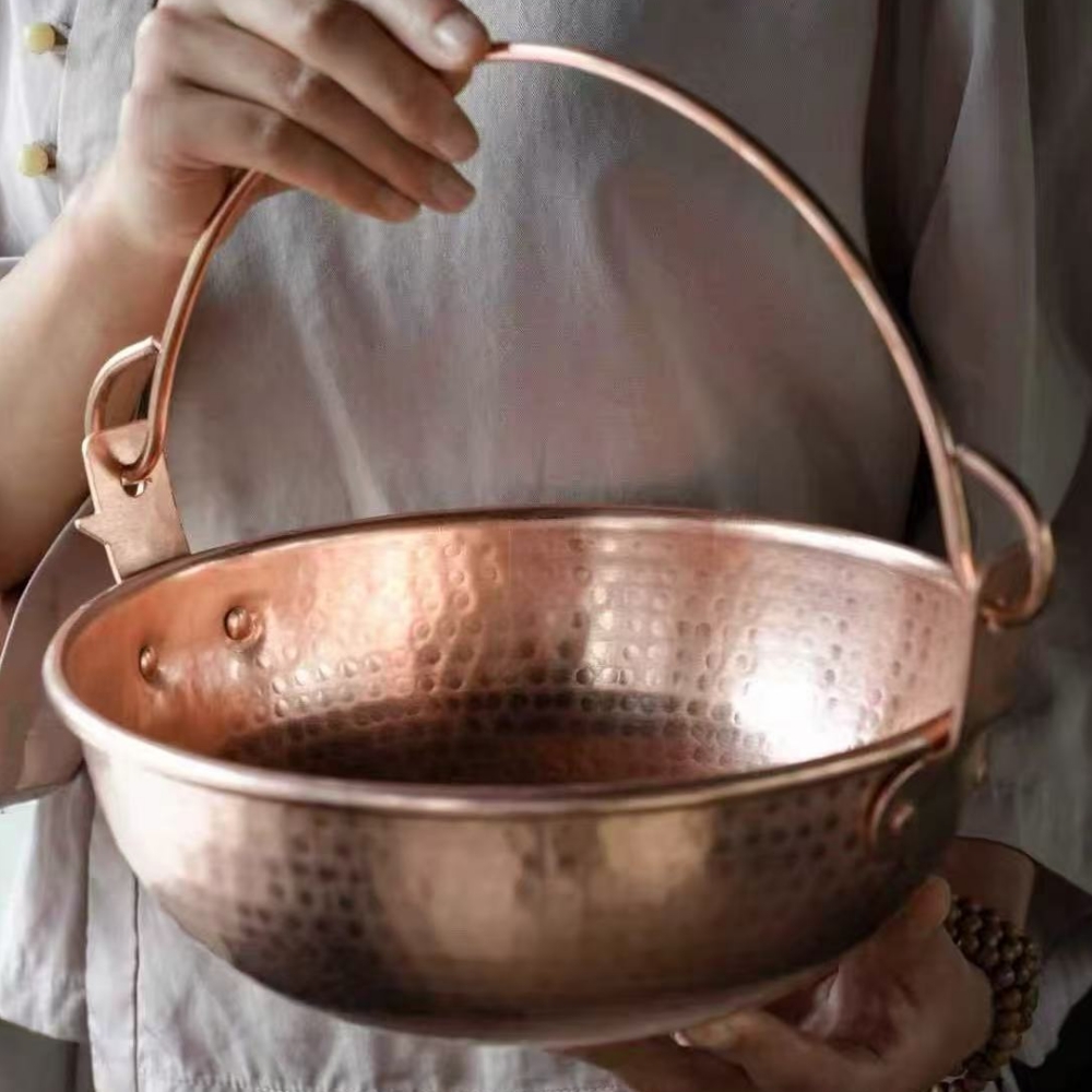 Винтажный медный подвесной гор – обзор и цена Camping Hanging Cooking Pot