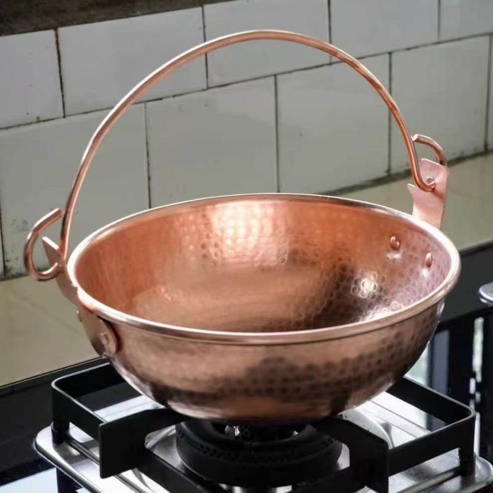 Винтажный медный подвесной гор – обзор и цена Camping Hanging Cooking Pot