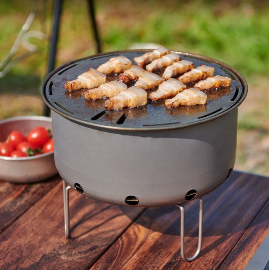 Открытый титановый портативный – обзор и цена Camping Cooking Table With Windshield