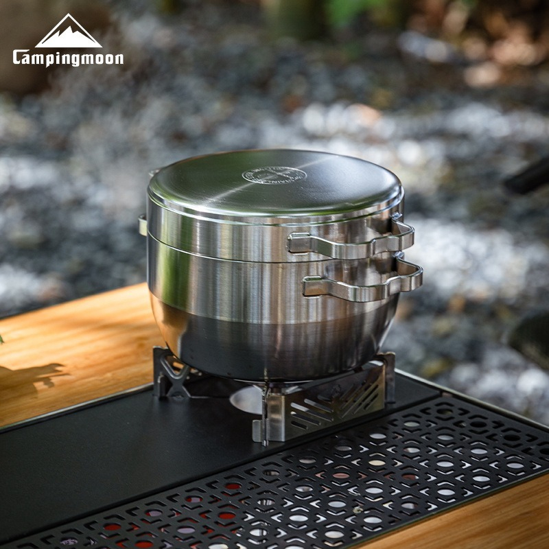 Утолщенная походная кастрюля D – обзор и цена Camping Hanging Cooking Pot