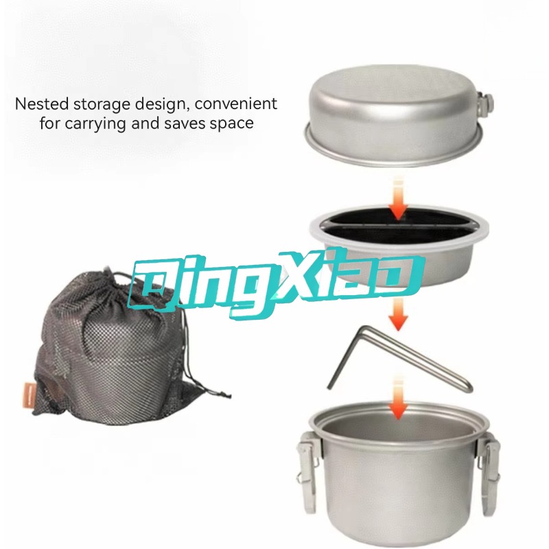 Многофункциональная походная п – обзор и цена Camping Cooking Pot Stainless Steel