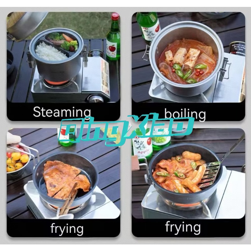 Многофункциональная походная п – обзор и цена Camping Cooking Pot Stainless Steel