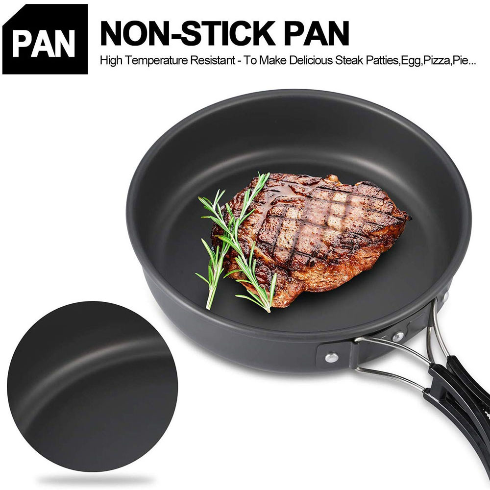 Набор походной посуды из алюми – обзор и цена Camping Cooking Pot Stainless Steel