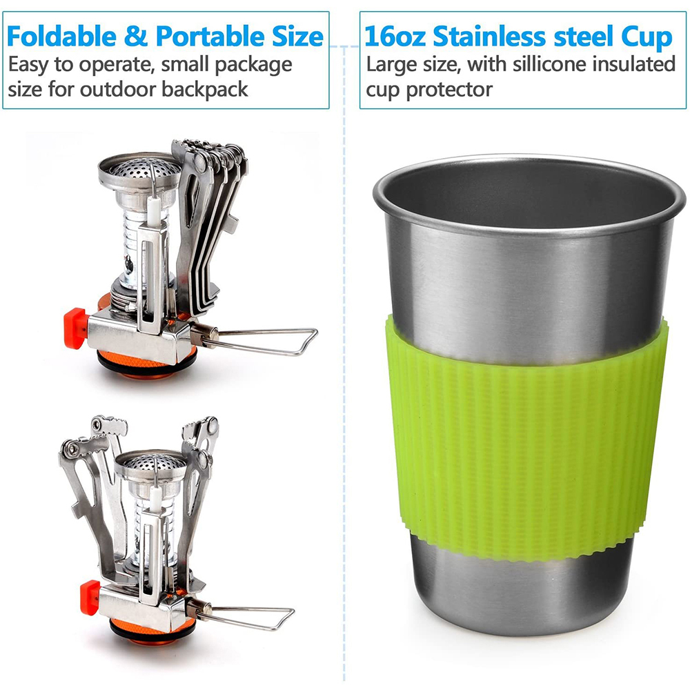 Набор посуды для кемпинга с пл – обзор и цена Camping Cooking Gear Set