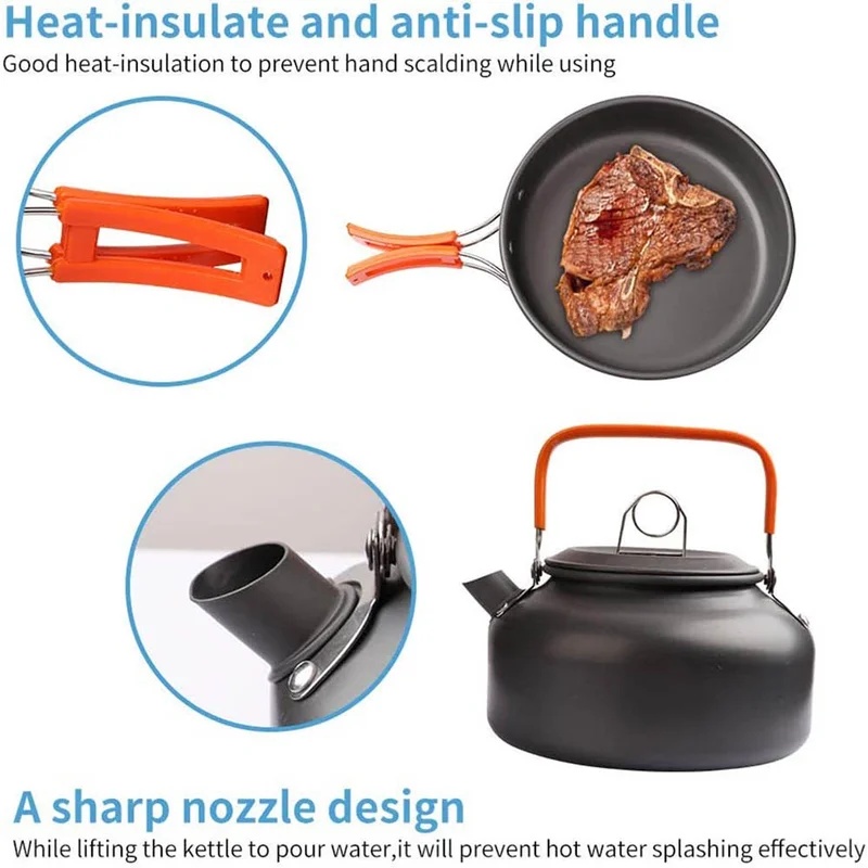 Набор для кемпинга: походная п – обзор и цена Camping Cooking Gear Set